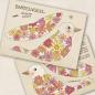 Preview: Bastelkarte Blumenvogel - Set mit Briefumschlag