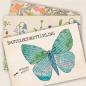 Preview: Bastelkarte Schmetterling - Set mit Briefumschlag