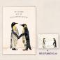 Preview: Doppelkarte : Pinguinhochzeit