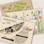 Preview: Bastelkarte Retrovogel - Set mit Briefumschlag