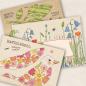 Preview: Bastelkarte Blumenvogel - Set mit Briefumschlag
