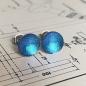 Preview: Lack Ohrstecker in metallic aqua