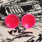 Preview: Lack Ohrstecker in neon pink