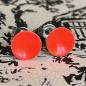 Preview: Ohrstecker neon orange
