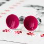 Preview: Ohrstecker uni fuchsia