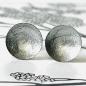 Preview: Ohrstecker metallic Silber