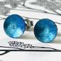 Preview: Ohrstecker metallic aqua