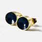 Preview: Gold Plated Stud Earrings – Shimmering black inside