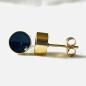 Preview: Gold Plated Stud Earrings – Shimmering black inside