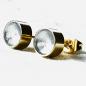 Preview: Ohrstecker  innen silber - aussen gold