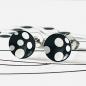 Preview: little Stud Earrings with Dots - black