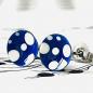 Preview: little Stud Earrings with Dots - blue