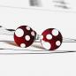 Preview: Ohrstecker Punkte rot