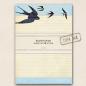 Preview: A4 Briefpapier - Schwalben