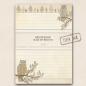 Preview: A4 Briefpapier - Block Eule