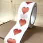 Preview: Packband - Papierklebeband mit Herz - für romantische Geschenke