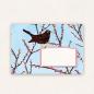 Preview: 10 x Briefumschläge : Amsel und Ilex