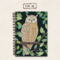 Preview: fettes Notizbuch - Eule