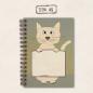 Preview: fettes Notizbuch - liebe Katze