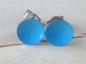 Preview: Lack Ohrstecker in uni hellblau