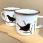 Preview: Emaille Tasse mit Pinguinen - Kopie