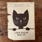 Preview: böse Katze – limitierter Druck – Din A4 - einen Scheiss muss ich