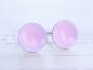 Preview: Lack Ohrstecker in uni rosa