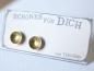 Preview: Lack Ohrstecker in metallic gold