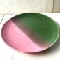 Preview: Steingut Teller Pink - Grün