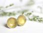 Preview: Lack Ohrstecker in metallic gold