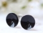Preview: Lack Ohrstecker in uni schwarz