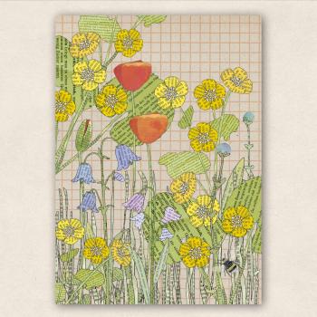 Postkarte bunte Wiese