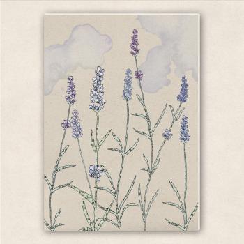 fette Karte - Lavendel