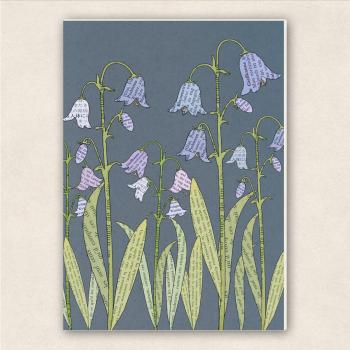 fette Karte - Glockenblumen