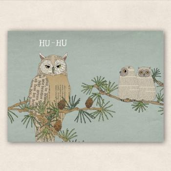 Postcard - HuHu - Owl