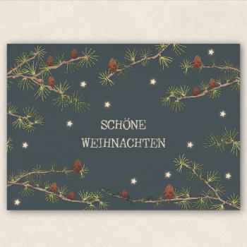 Postcard -  larch twig