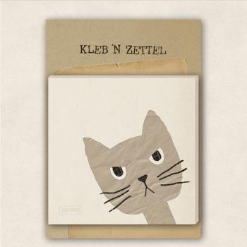 Haftnotizblock Katze