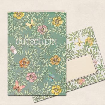 Gutschein - Doppelkarte mit passendem Briefumschlag