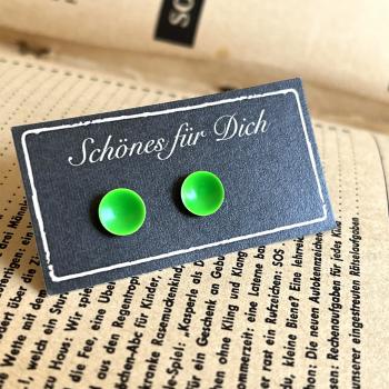Ohrstecker neon grün