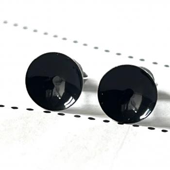 Ohrstecker uni schwarz