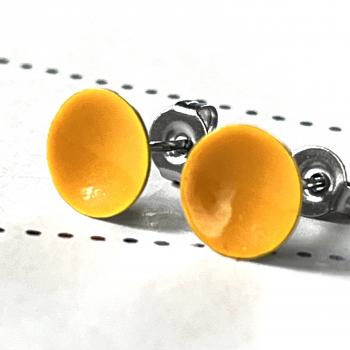 Ohrstecker uni gelb