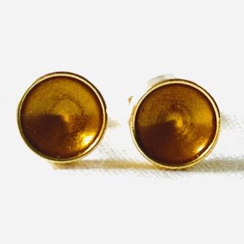 Ohrstecker  innen gold - aussen gold