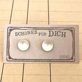 Preview: Ohrstecker metallic Perlmutt
