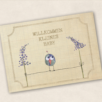 Postkarte Eule