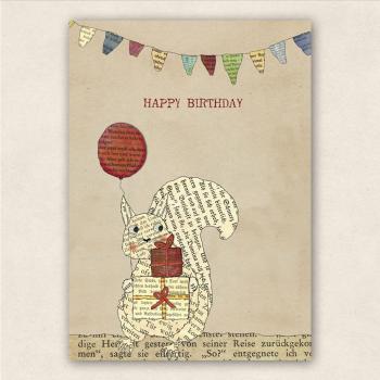 Happy Birthday Postkarte
