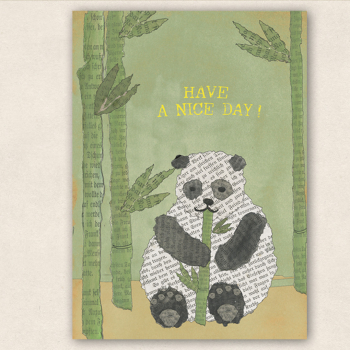 Postkarte - Panda