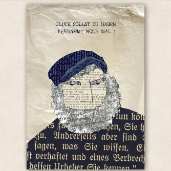 Postkarte Seemann wünscht Glück (SALE)