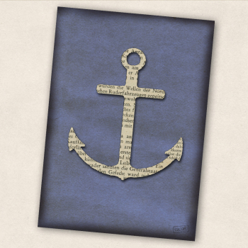 Postkarte Anker (SALE)
