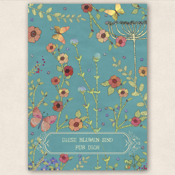 Postkarte Blumenwiese