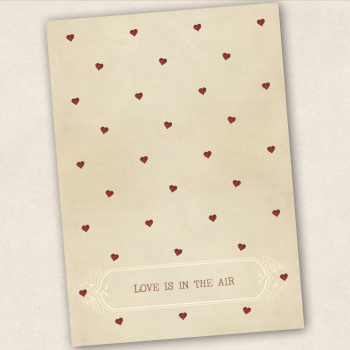 Postkarte Love is in the air (SALE)